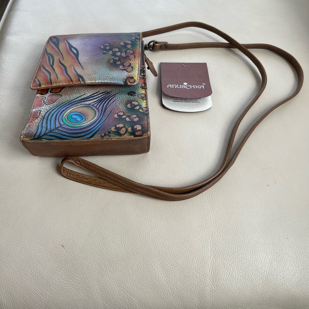 Anuschka Leather Crossbody or Clutch